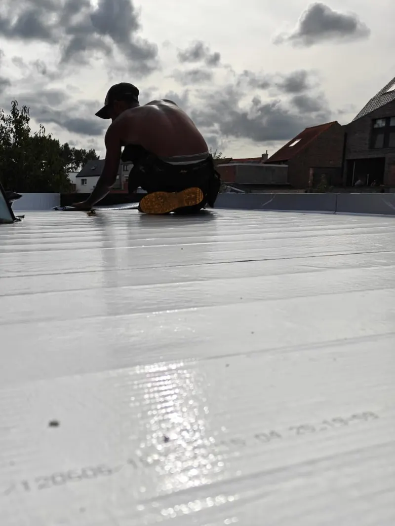 Plaatsing van een Restrix EPDM plat dak